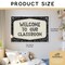 Composition Classroom Decor, Teacher Back To School Canvas Banner Wall Hanging Flag for Elementary Middle School Classroom Must Haves 20x30